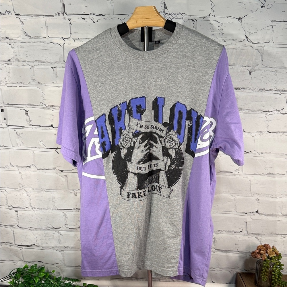 BTS Hurley COLLAB Gender-inclusive Color Block Graphic Tee K-pop streetwear